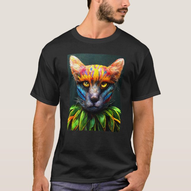 Camiseta Cat Punk Cyborg Men Women Boys Girls   2 (Anverso)