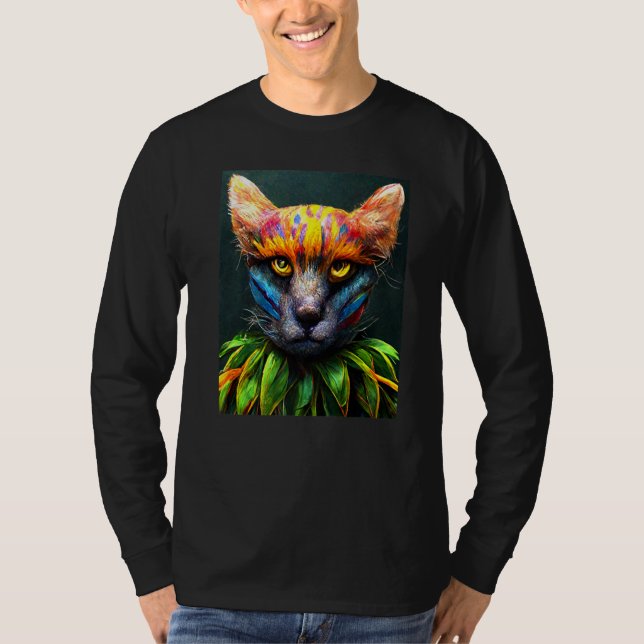 Camiseta Cat Punk Cyborg Men Women Boys Girls   2 (Anverso)