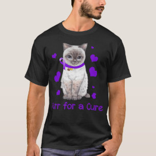 Camiseta Cat Purr Cute Alzheimer Awareness Gift