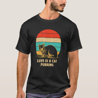 Camiseta Cat Purring Animal Pun Positivity Cat  Positive Qu