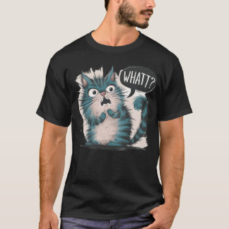 Camiseta CAT QUÉ SORPRENDIDO GATO divertido