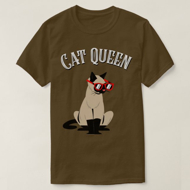 Camiseta Cat Queen (Diseño del anverso)