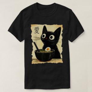 Camiseta Cat Ra Ramen Noodles Japoneses Kawaii Anime