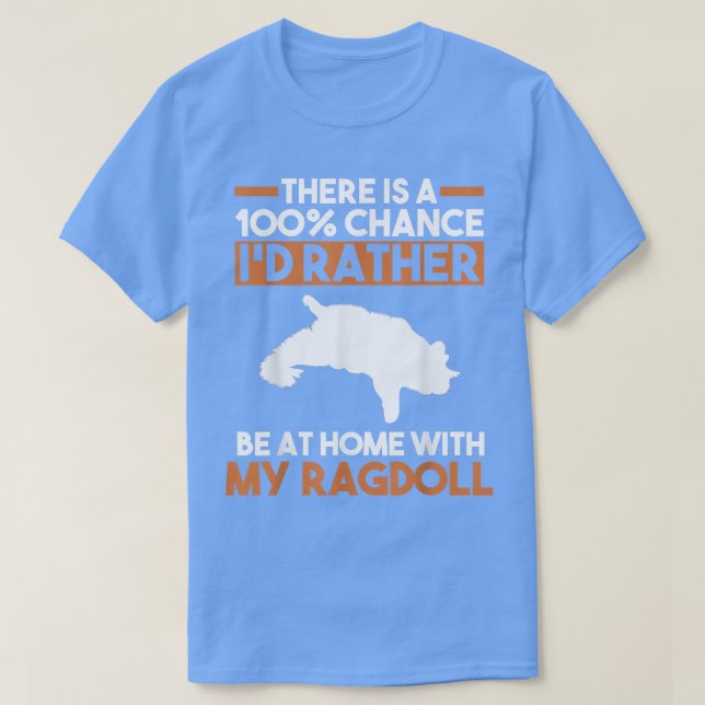 Camiseta Cat Ragdoll  (Diseño del anverso)