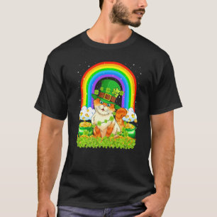 Camiseta Cat Rainbow Leprechaun Cat St Patrick's Day