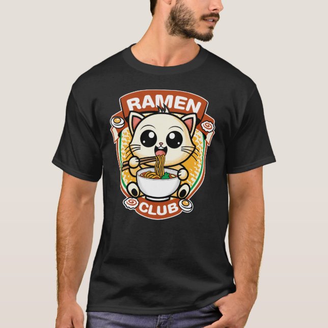 Camiseta Cat ramen (Anverso)