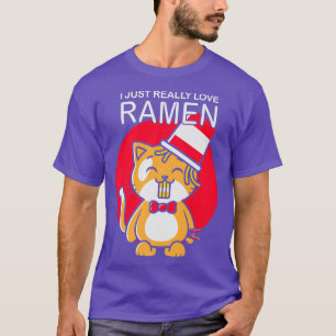 Camiseta Cat Ramen Lover Yo solo amo el Ramen japonés