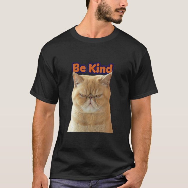 Camiseta Cat Reminder Choose O Be Kind Everyday  Graphics (Anverso)