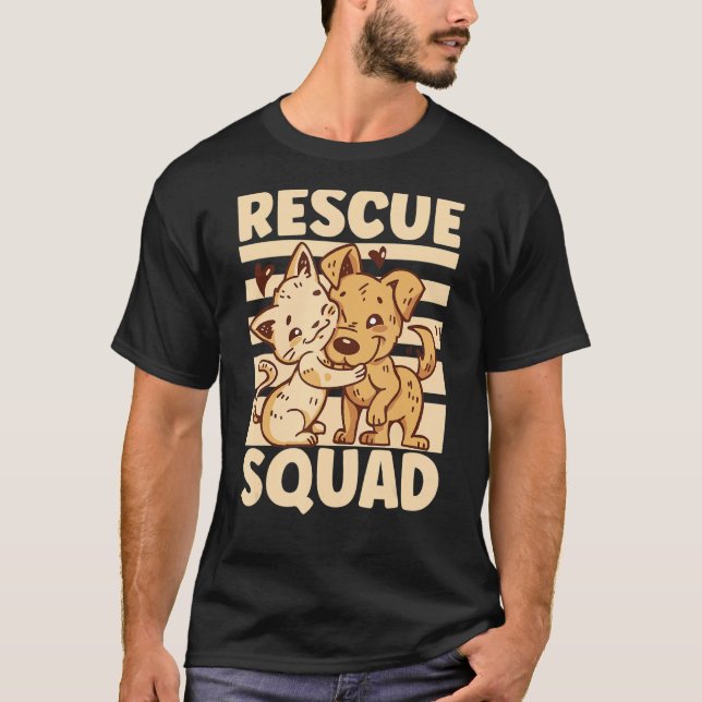 CAMISETA CAT RESCATE DE DERECHOS DE LOS ANIMALES RESCATE AD (Anverso)