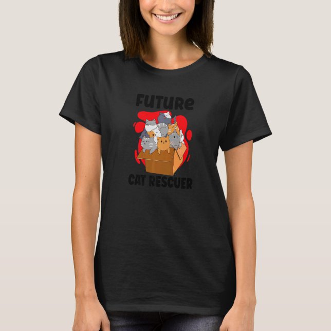 CAMISETA CAT RESCATE DERECHOS DE LOS ANIMALES RESCATE CAT A (Anverso)