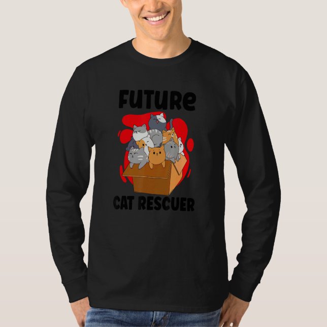 CAMISETA CAT RESCUE ANIMAL RIGHTS RESCUE CAT ADOPTION_5 (Anverso)