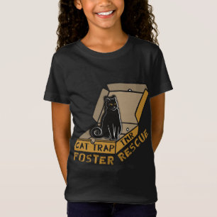 Camiseta Cat Rescue Foster Funny Cat En Pizza Box Cat Tramp