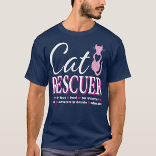 Camiseta Cat Rescue Gift Feral Kittens Homeless Cats Shelte
