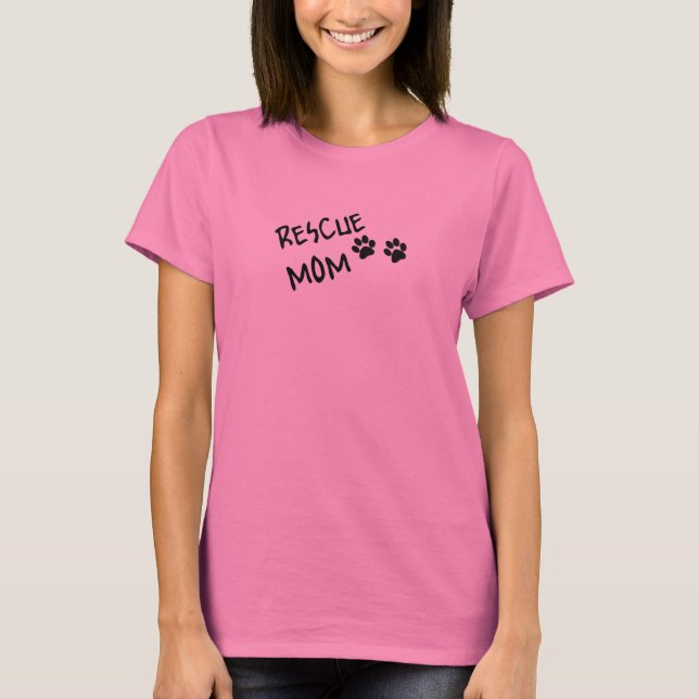 Camiseta cat rescue mom (Anverso)