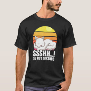 Camiseta Cat Retro Shhh No Perturbar Gato Retro Vintage