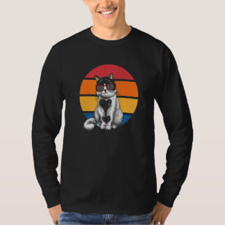 Camiseta Cat Retro Sunset Cat Sunset I Cat