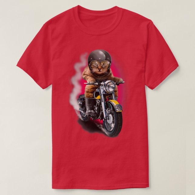 CAMISETA CAT RIDER (Diseño del anverso)