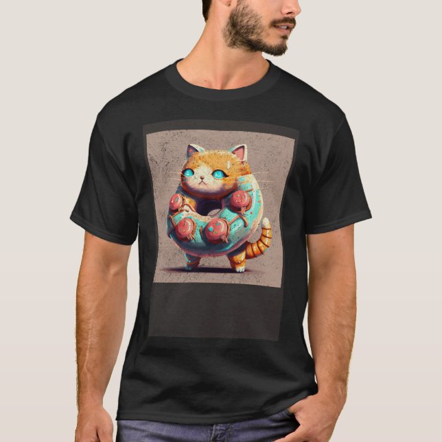 Camiseta Cat Robot Donut (Anverso)