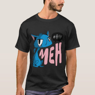 Camiseta cat saying meh