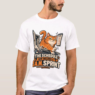 Camiseta Cat Scheduled A 3 AM Sprint