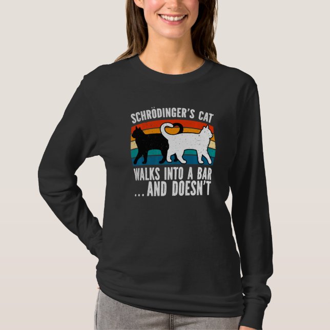 Camiseta Cat   Science  Schrodinger's Cat  1 (Anverso)