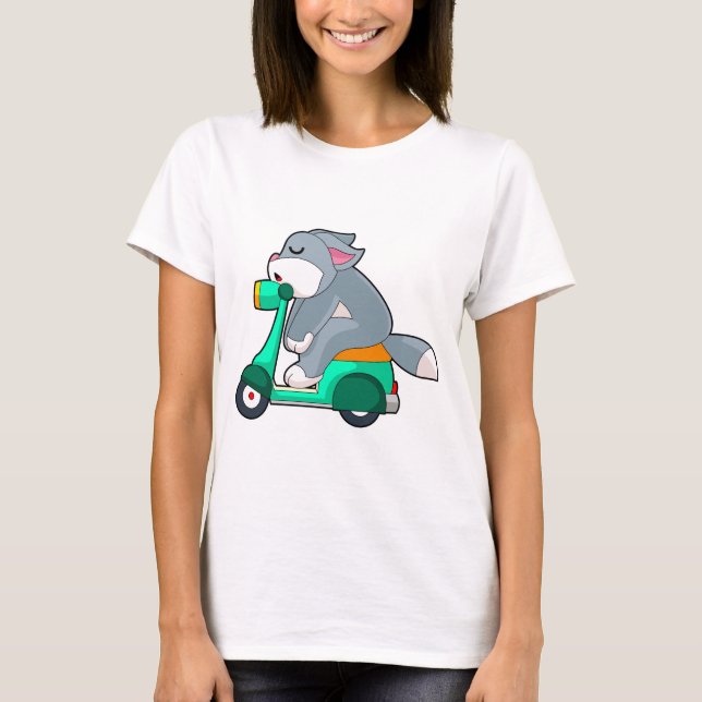 Camiseta Cat Scooter (Anverso)