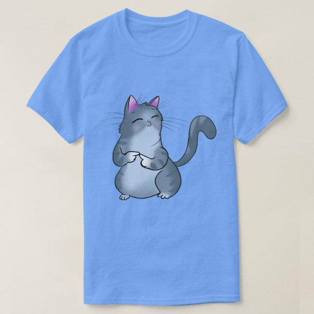 Camiseta Cat Shy Fingers (Diseño del anverso)