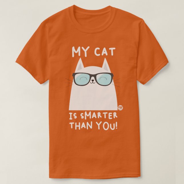 CAMISETA CAT SMARTER (Diseño del anverso)
