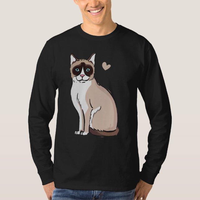 Camiseta Cat Snowshoe (Anverso)
