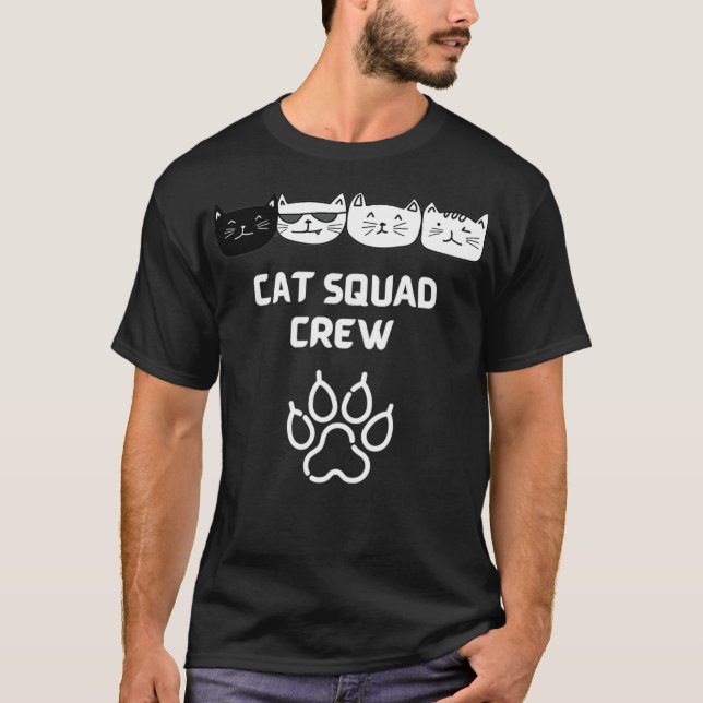 Camiseta CAT SQUAD army best friend s best friends quote s  (Anverso)