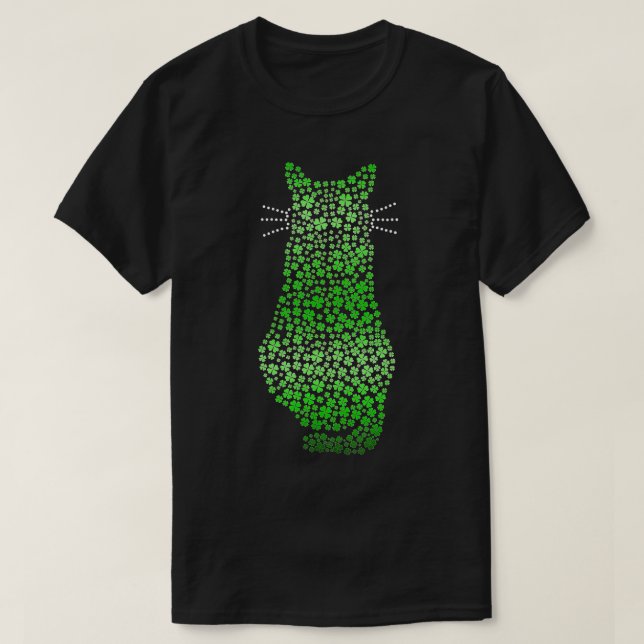 Camiseta Cat St Patricks Catricks Day Chicas Mujeres Sh (Diseño del anverso)