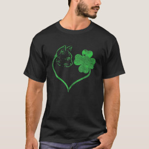 Camiseta Cat St Patricks Catricks Day Chicas Mujeres Sh