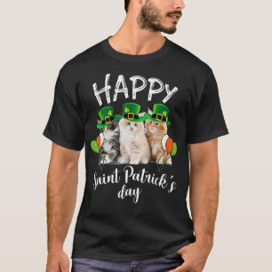 Camiseta Cat St Patricks Day Kitty Gafas de sol Gato Shamro