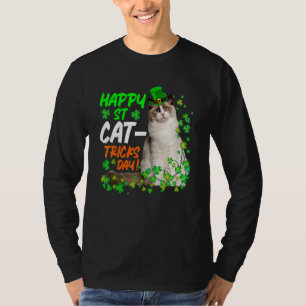 Camiseta Cat St Patrics St Patrics St Catricks Day Hombres
