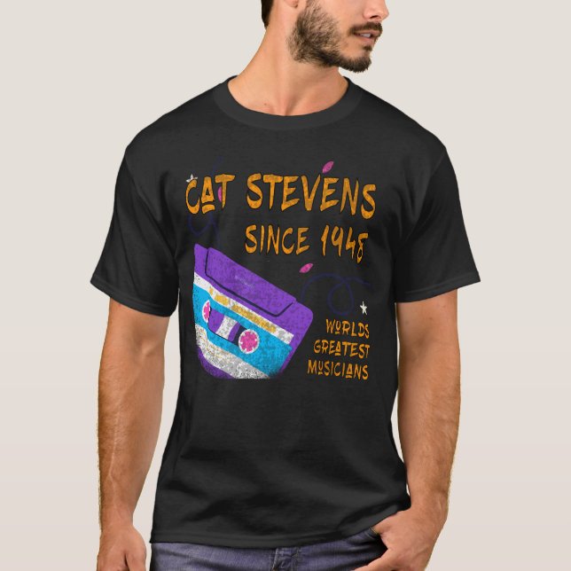 Camiseta Cat Stevens desde la música de 1948 (Anverso)