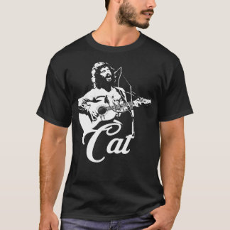 Camiseta Cat Stevens - Pochoir blanc T-shirt essentiel.png