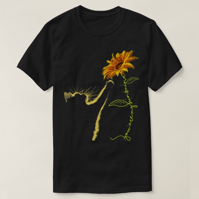 Camiseta Cat Sunflower Gifts For Cat Lovers Cat Mom Cat Lad (Diseño del anverso)