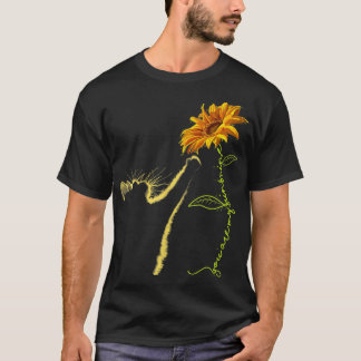 Camiseta Cat Sunflower Gifts For Cat Lovers Cat Mom Cat Lad