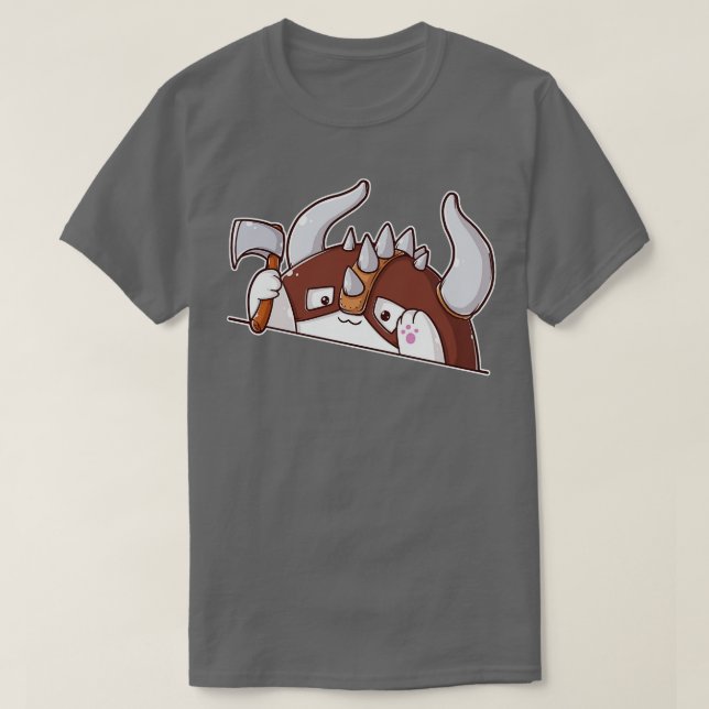 Camiseta Cat Tabletop RPG Barbarie (Diseño del anverso)