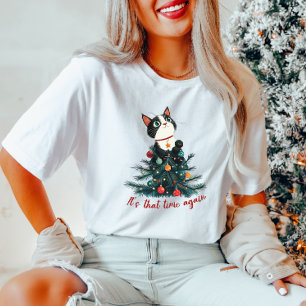 Camiseta Cat Time para navidades
