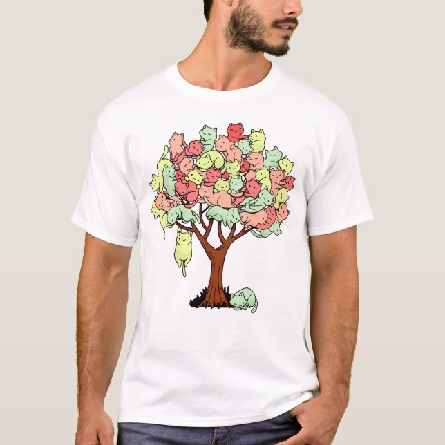 Camiseta Cat Tree Cat Guay Summer Tree Cat Lover (Anverso)