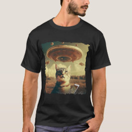 Camiseta Cat UFO Selfie: Invasion / Herren Tshirt #2