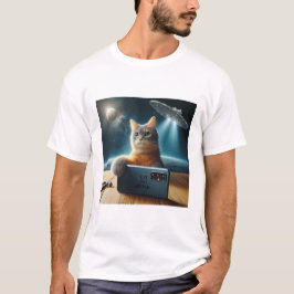 Camiseta Cat UFO Selfie: Return / Herren Tshirt #3