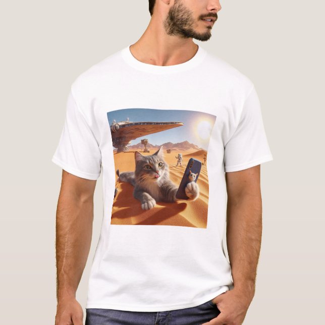 Camiseta Cat UFO Selfie: Return / Herren Tshirt #6 (Anverso)