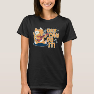 Camiseta Cat Ukulele Player I Cat Ukulele