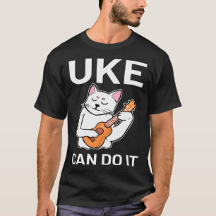 Camiseta Cat Ukulele Uke lo puede hacer