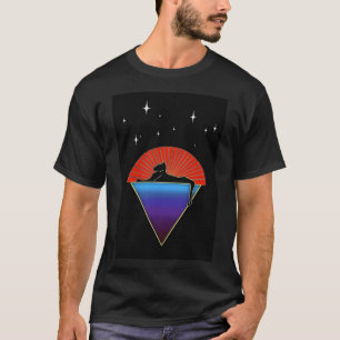 Camiseta Cat Under the Stars Essential T-Shirt