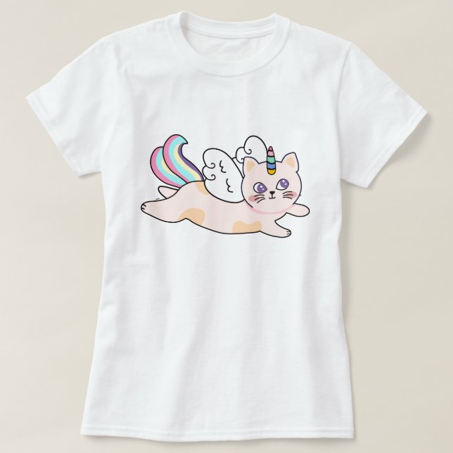 Camiseta Cat Unicorn (Diseño del anverso)