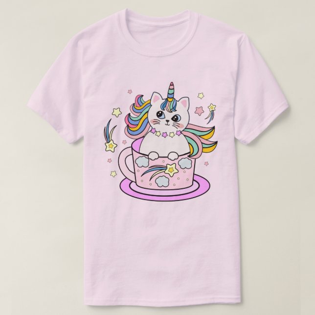 Camiseta Cat Unicorn (Diseño del anverso)