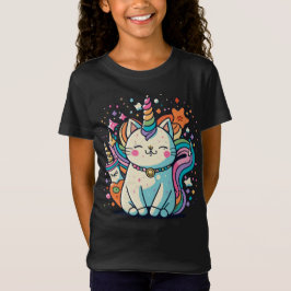 Camiseta Cat Unicorn Cute Kawaii TShirt
